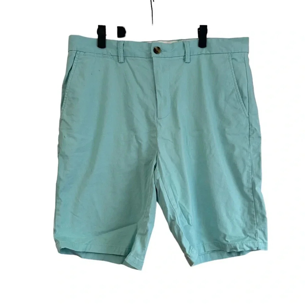 OLD NAVY ULTIMATE SLIM TEAL CHINO SHORTS